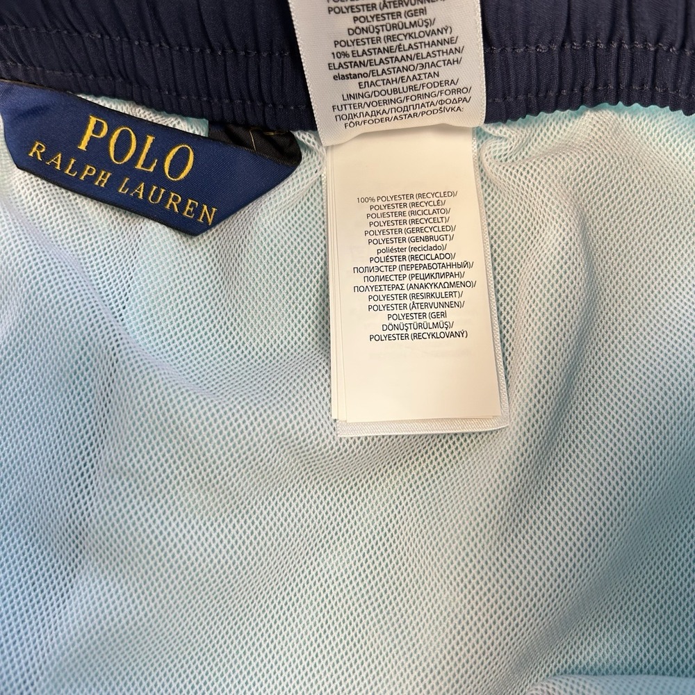 Polo Ralph Lauren Men's XL Swimsuit Shorts Lined Swim Trunks Pockets Drawstring - Picture 9 of 9